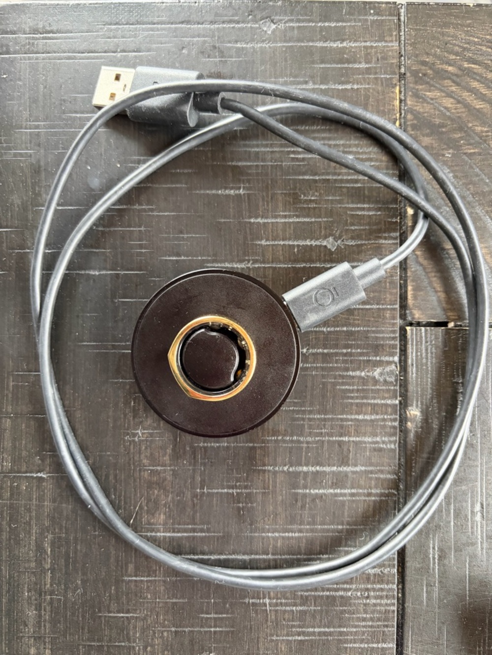 Oura ring heritage gold size 7